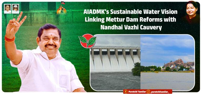 AIADMK’s Sustainable Water Vision: Linking Mettur Dam Reforms with Nandhai Vazhi Cauvery